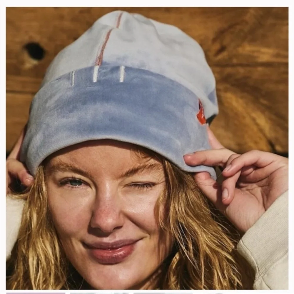 Free people Finish Line Micro Fleece Beanie NWOT
